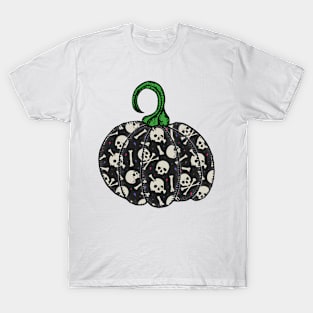 Halloween Trick or Treat Pirate Skull Pumpkin T-Shirt